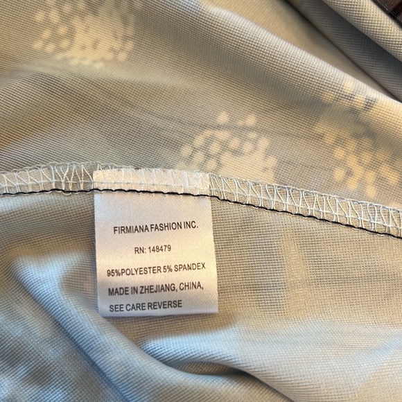 Lily Sleeveless Tunic Top Grey w/ Yellow Flowers Size Large - Picture 4 of 9